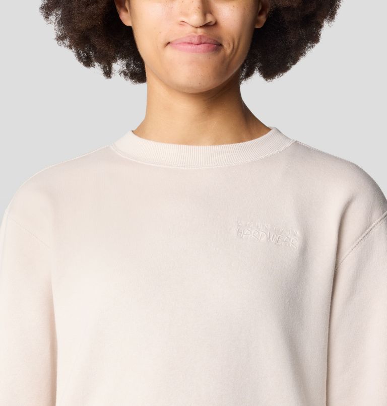 Women's MHW Logo Pullover Crew, Color: Talc, image 4