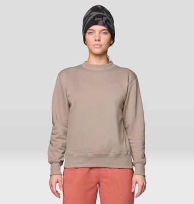 Women's MHW Logo Pullover Crew, Color: Wild Taupe, image 17