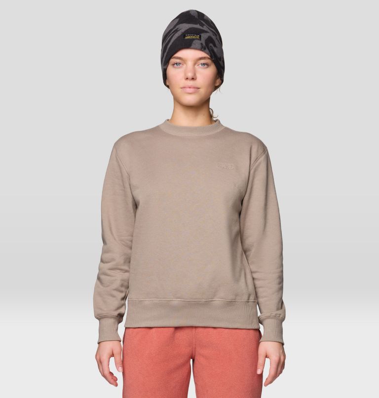 Women's MHW Logo Pullover Crew, Color: Wild Taupe, image 1
