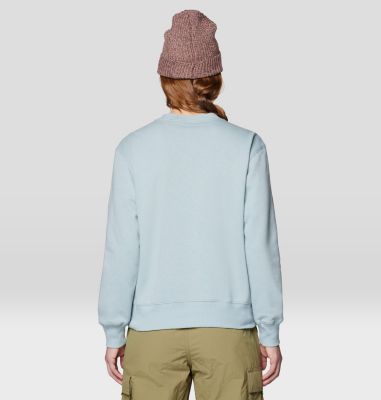 Women's MHW Logo Pullover Crew, Color: Ice Shadow, image 14