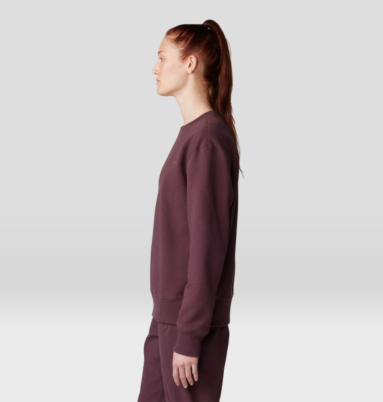 Women's MHW Logo Pullover Crew, Color: Blackberry, image 3