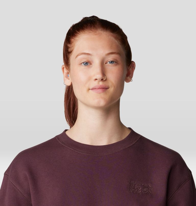 Women's MHW Logo Pullover Crew, Color: Blackberry, image 4