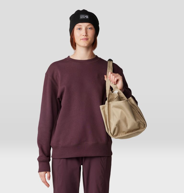 Women's MHW Logo Pullover Crew, Color: Blackberry, image 5