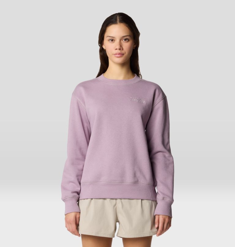 Women's MHW Logo Pullover Crew, Color: Daze, image 1