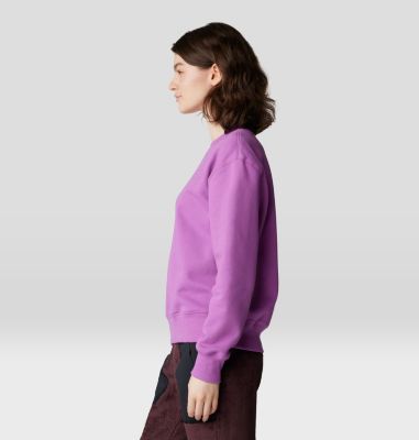 Women's MHW Logo Pullover Crew, Color: Lilac Glow, image 35