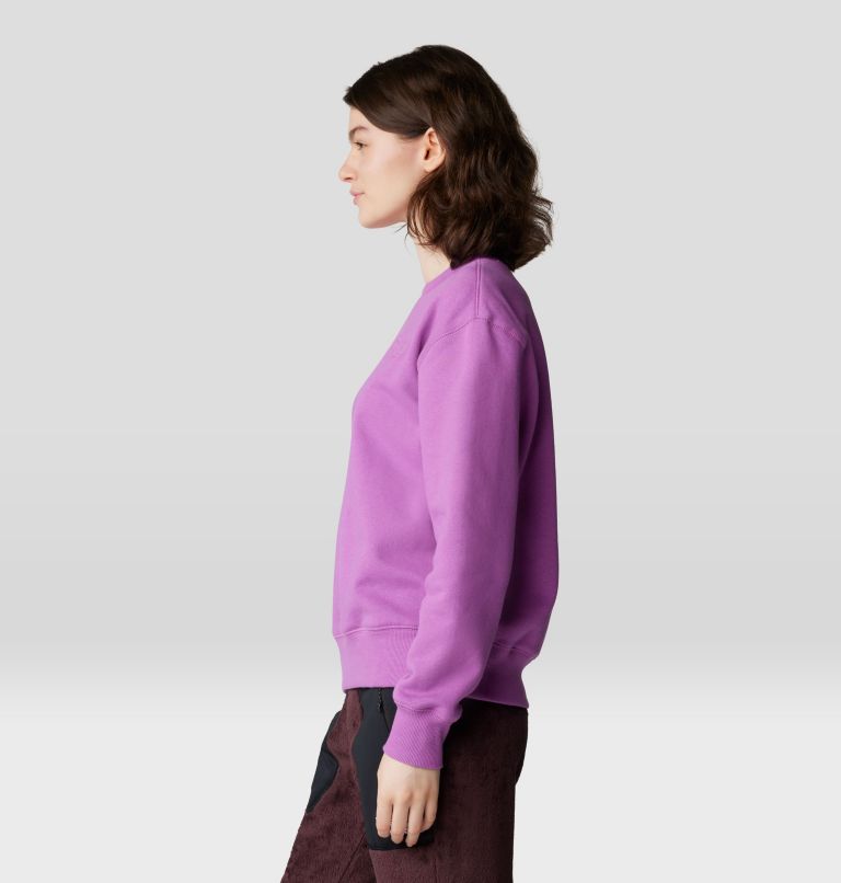 Women's MHW Logo Pullover Crew, Color: Lilac Glow, image 3