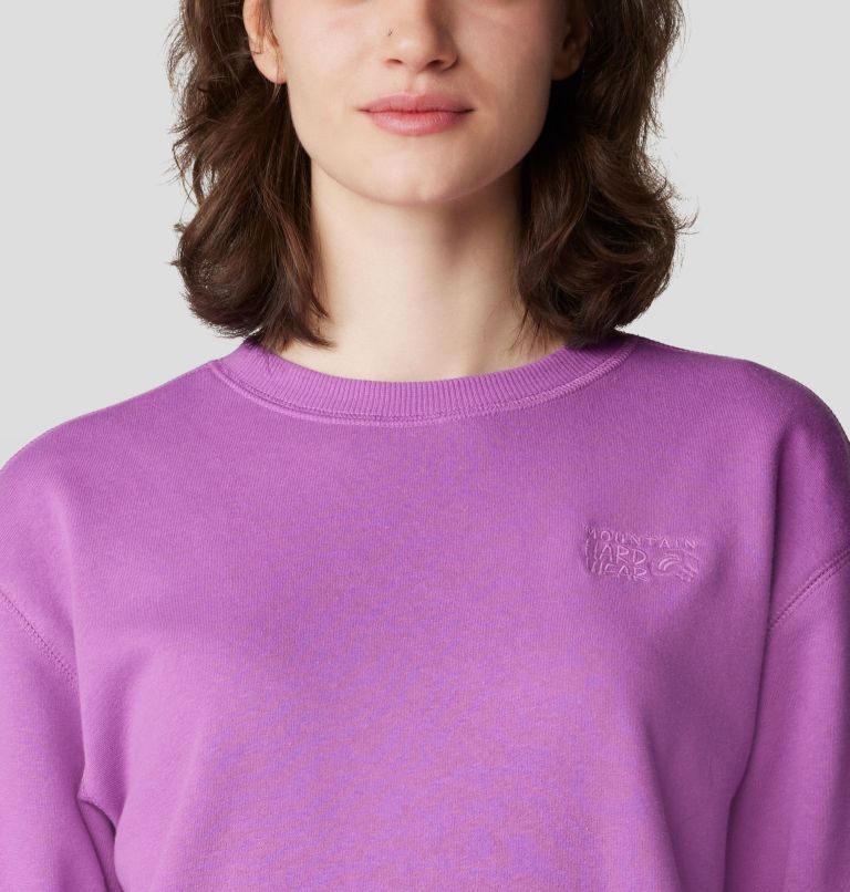 Women's MHW Logo Pullover Crew, Color: Lilac Glow, image 4