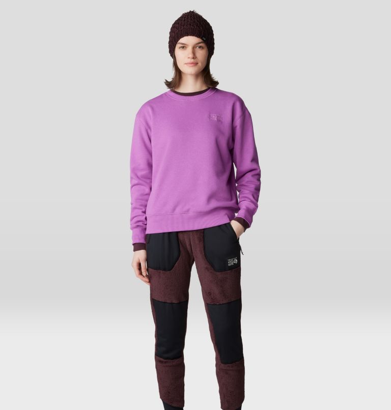 Women's MHW Logo Pullover Crew, Color: Lilac Glow, image 6
