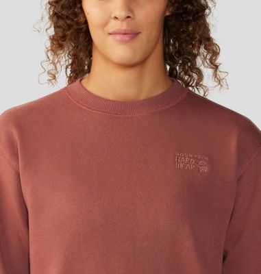Women's MHW Logo Pullover Crew, Color: Clay Earth, image 44