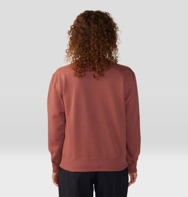 Women's MHW Logo Pullover Crew, Color: Clay Earth, image 42