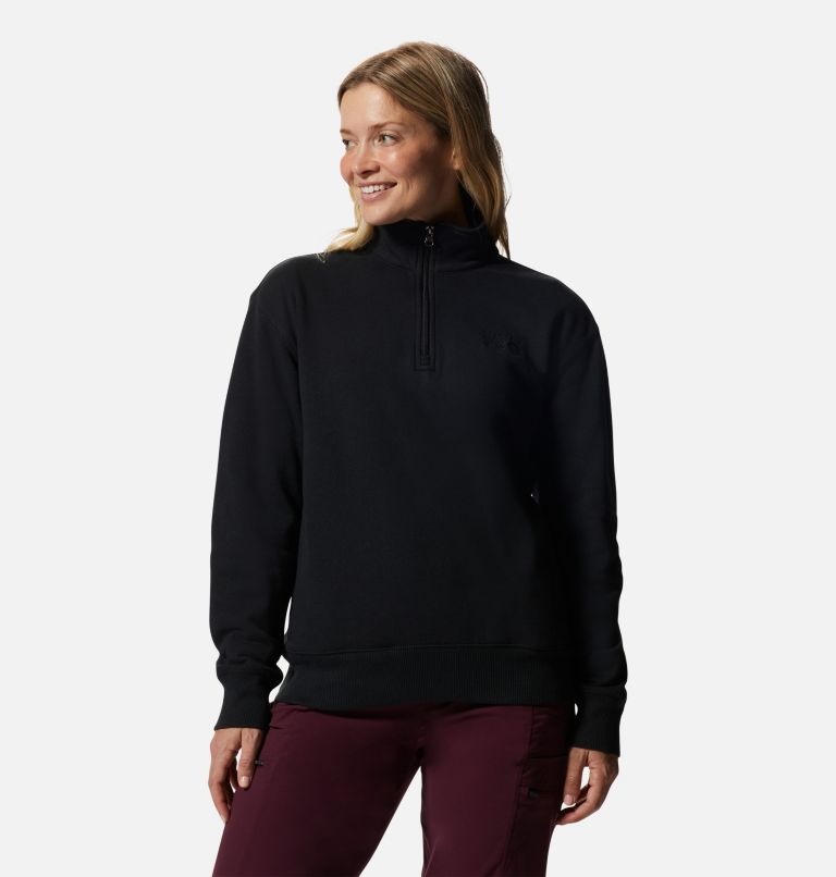 Tri-Color Lightweight Cotton Quarter-Zip Pullover