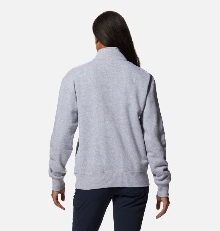 Chandail à fermeture éclair 1/4 MHW Logo Femme, Color: Hardwear Grey Heather, image 2