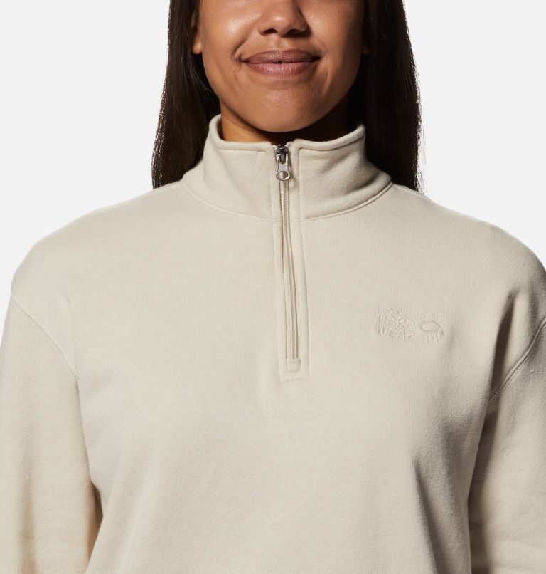 Women's MHW Logo 1/4 Zip, Color: Wild Oyster, image 4