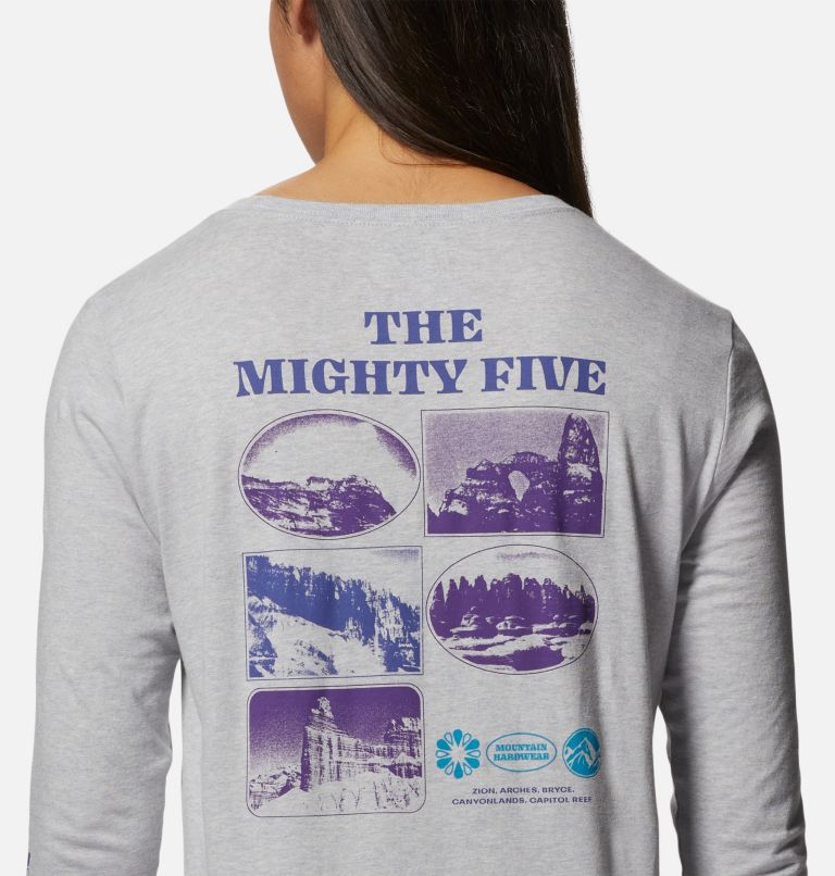 Thumbnail: MHW Mighty Five Long Sleeve | 057 | XS, Color: Hardwear Grey Heather, image 5