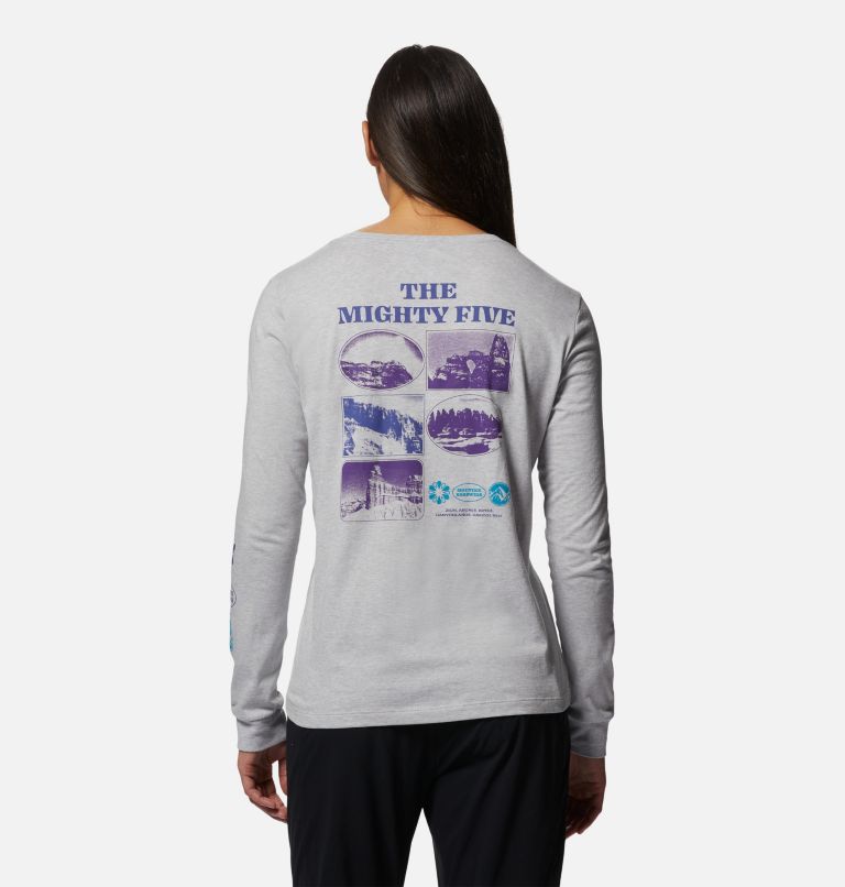MHW Mighty Five Long Sleeve | 057 | XS, Color: Hardwear Grey Heather, image 2