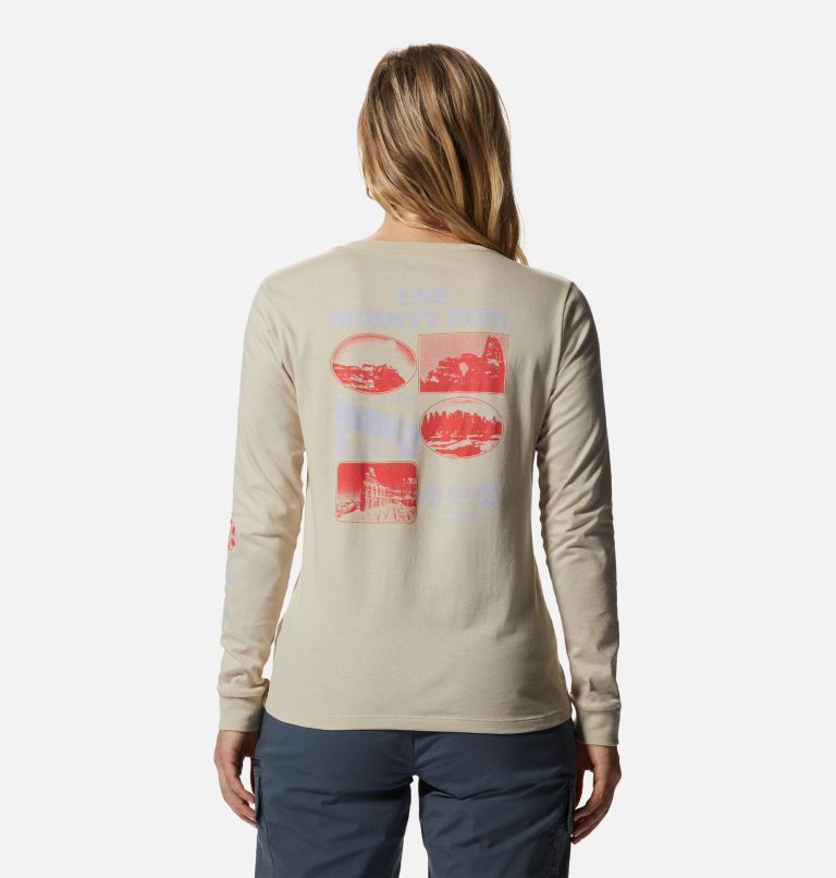 Women's MHW Mighty Five Long Sleeve, Color: Wild Oyster, image 2