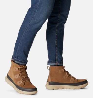 Men's Sorel Explorer Short Boot, Color: Delta, Jet