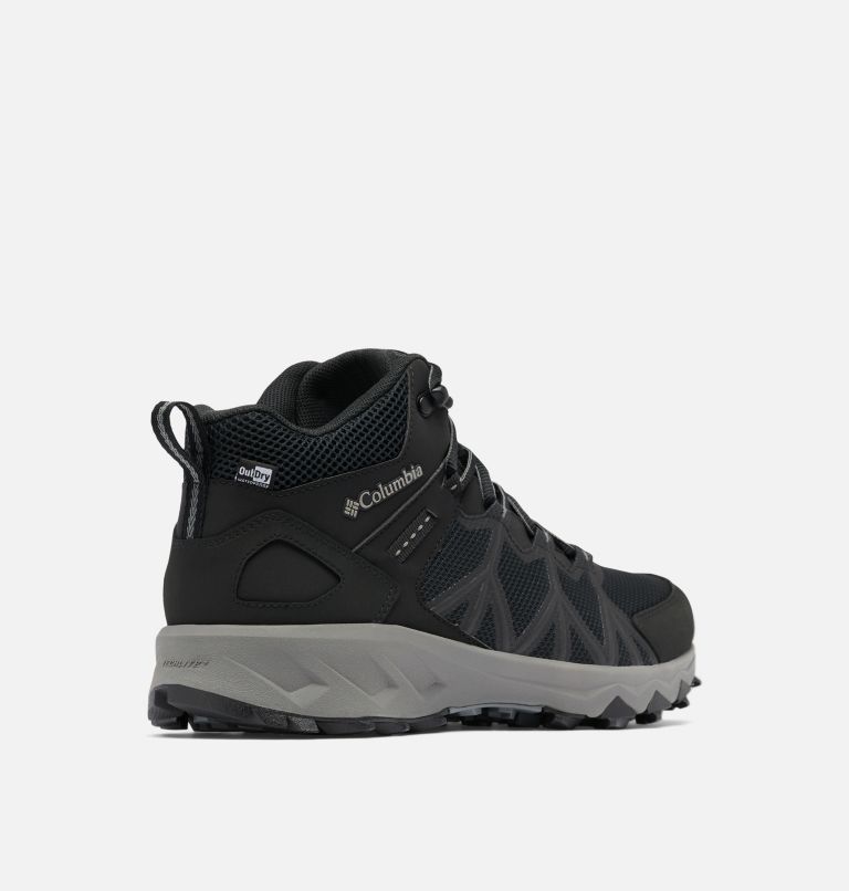 Men's Peakfreak II Mid Outdry Walking Boot, Color: Black, Titanium II, image 9