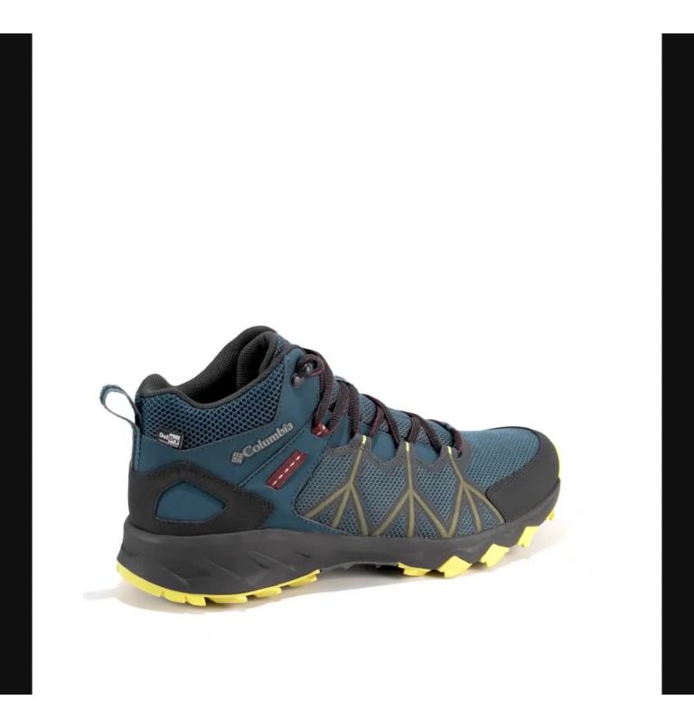 Men's Peakfreak II Mid Outdry Hiking Boot, Color: Petrol Blue, Black