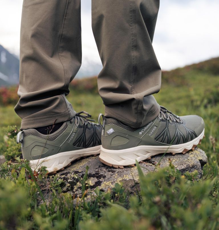 Men's Peakfreak II Outdry Waterproof Hiking Shoe, Color: Cypress, Light Sand, image 11