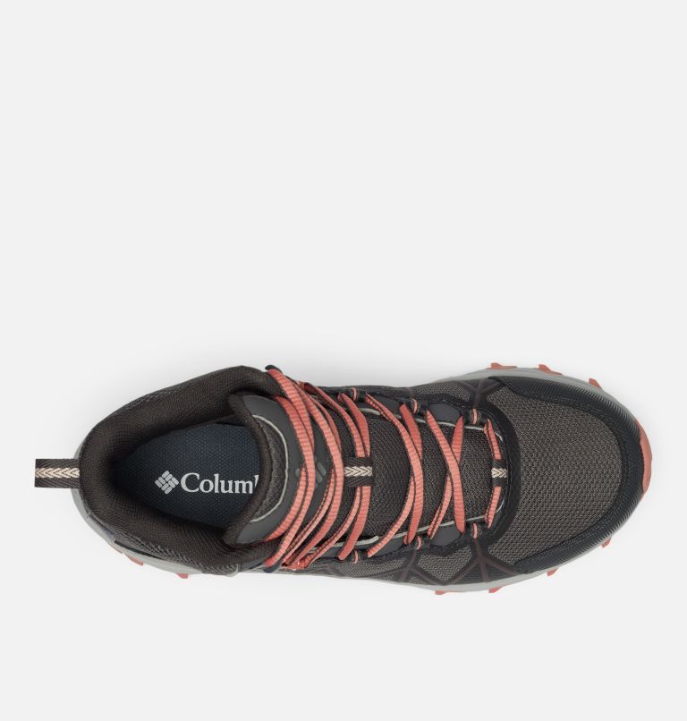 Thumbnail: Women's Peakfreak II Mid Outdry Hiking Boot, Color: Dark Grey, Dark Coral, image 3