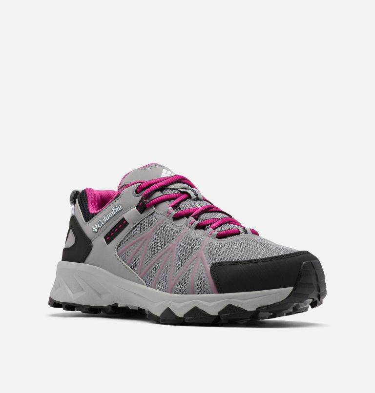 Columbia PEAKFREAK II OUTDRY - Zapatillas de senderismo - monument/wild  fuchsia/gris claro 