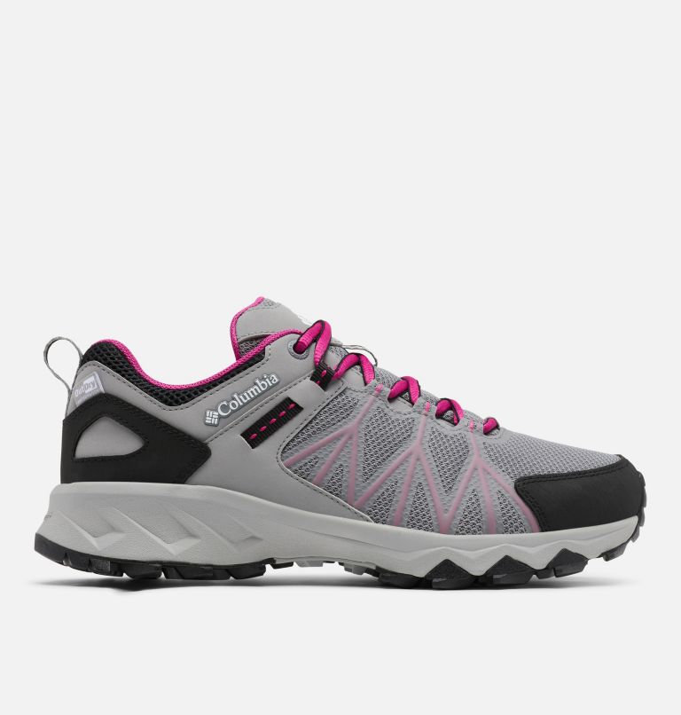 Columbia PEAKFREAK II OUTDRY - Zapatillas de senderismo - monument/wild  fuchsia/gris claro 