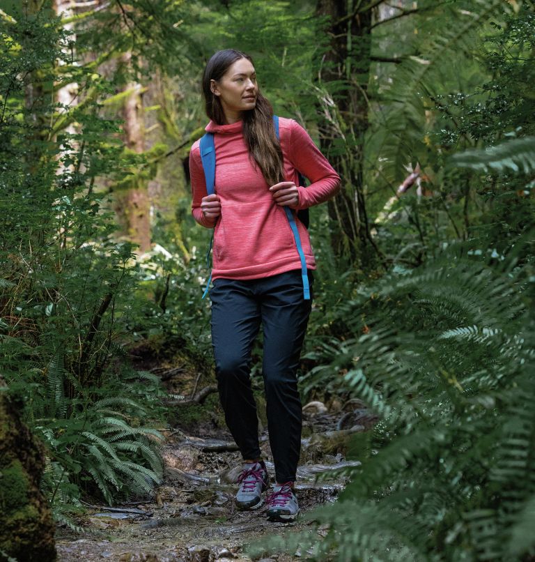 Women's Peakfreak II Outdry Waterproof Hiking Shoe, Color: Monument, Wild Fuchsia, image 13