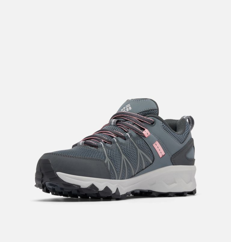 Women's Peakfreak II Outdry Waterproof Hiking Shoe, Color: Graphite, Salmon Rose, image 7