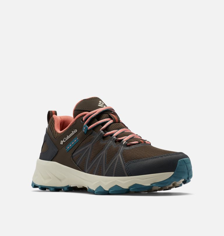Women's Peakfreak II Outdry Waterproof Hiking Shoe, Color: Cordovan, Dark Coral, image 2
