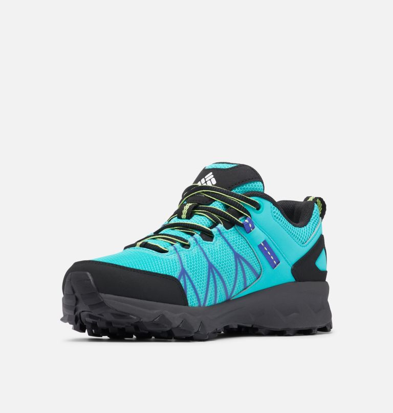 Women's Peakfreak II Outdry Waterproof Hiking Shoe, Color: Bright Aqua, Tippet, image 8
