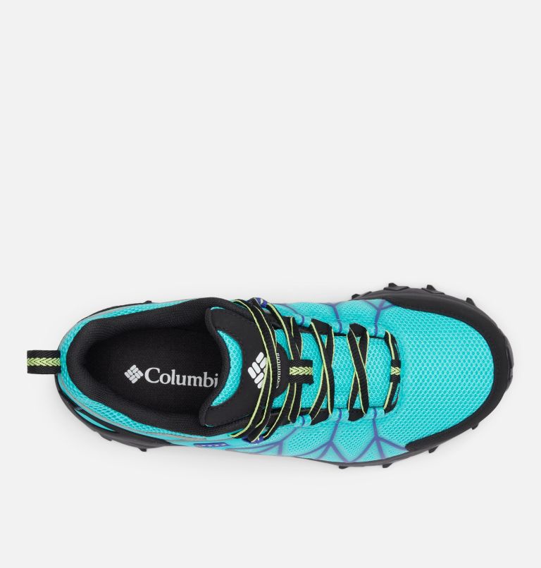 Women's Peakfreak II Outdry Waterproof Hiking Shoe, Color: Bright Aqua, Tippet, image 3
