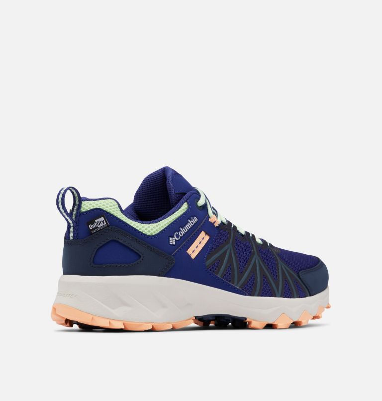 Women's Peakfreak II Outdry Waterproof Hiking Shoe, Color: Dark Sapphire, Key West, image 9