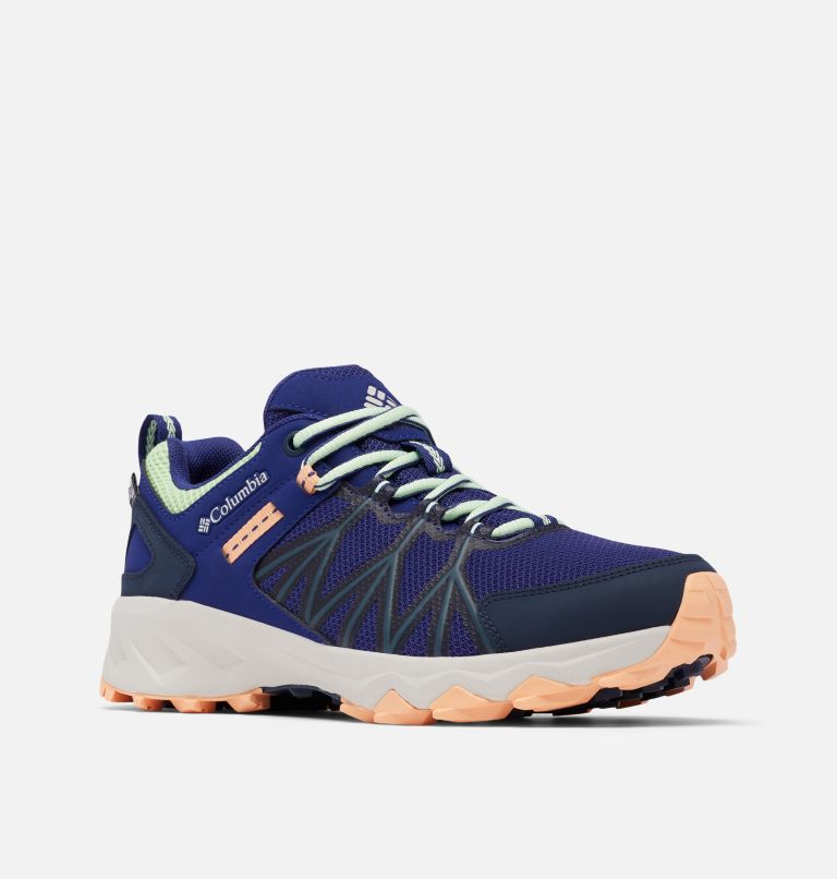 Women's Peakfreak II Outdry Waterproof Hiking Shoe, Color: Dark Sapphire, Key West, image 2