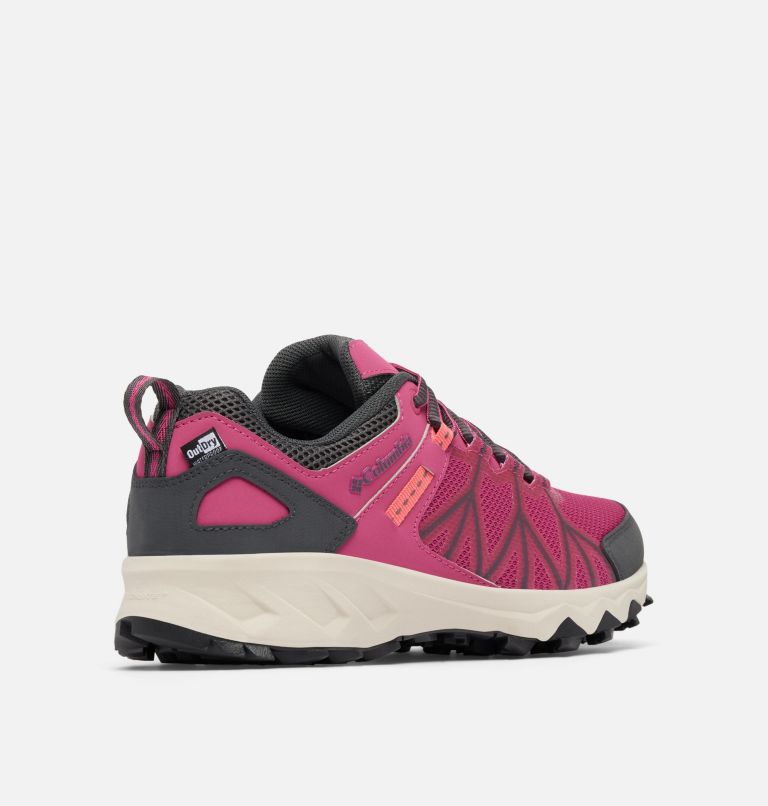 Women's Peakfreak II OutDry Shoe, Color: Dark Fuchsia, Juicy, image 9