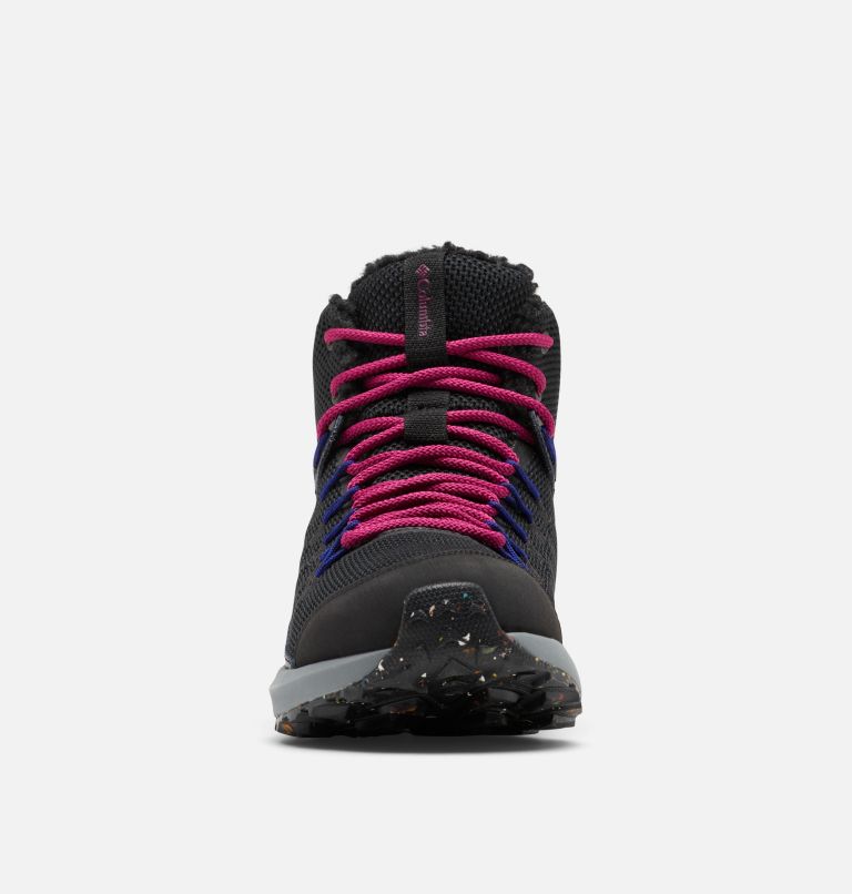 Women's Trailstorm Mid Waterproof Hiking Shoe, Color: Black, Red Onion, image 7