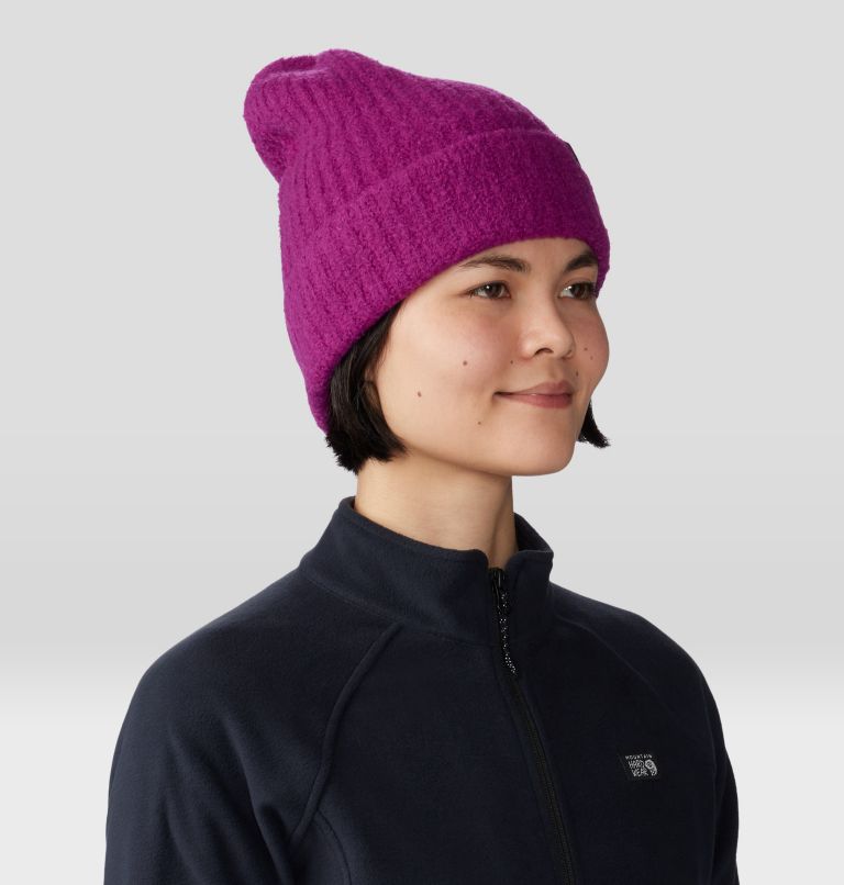 Women's PlushKnit Beanie, Color: Berry Glow, image 5