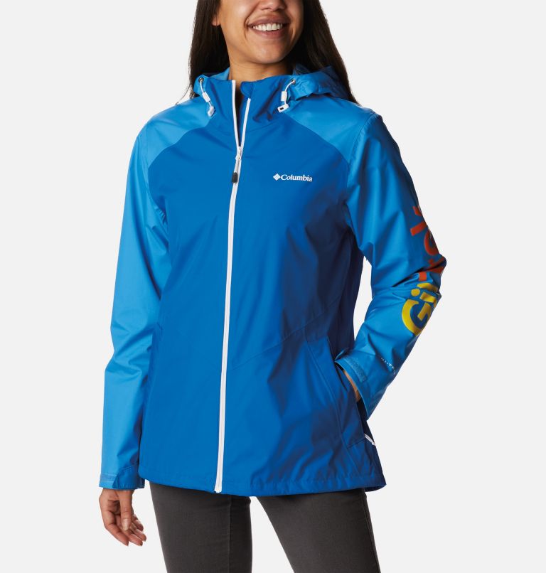 Women's GirlTrek Inner Limits Jacket, Color: Super Blue, Splash