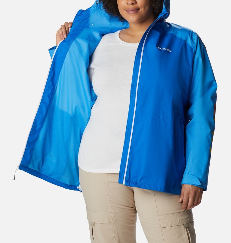 Thumbnail: Women's GirlTrek Inner Limits Jacket - Plus Size, Color: Super Blue, Splash, image 5