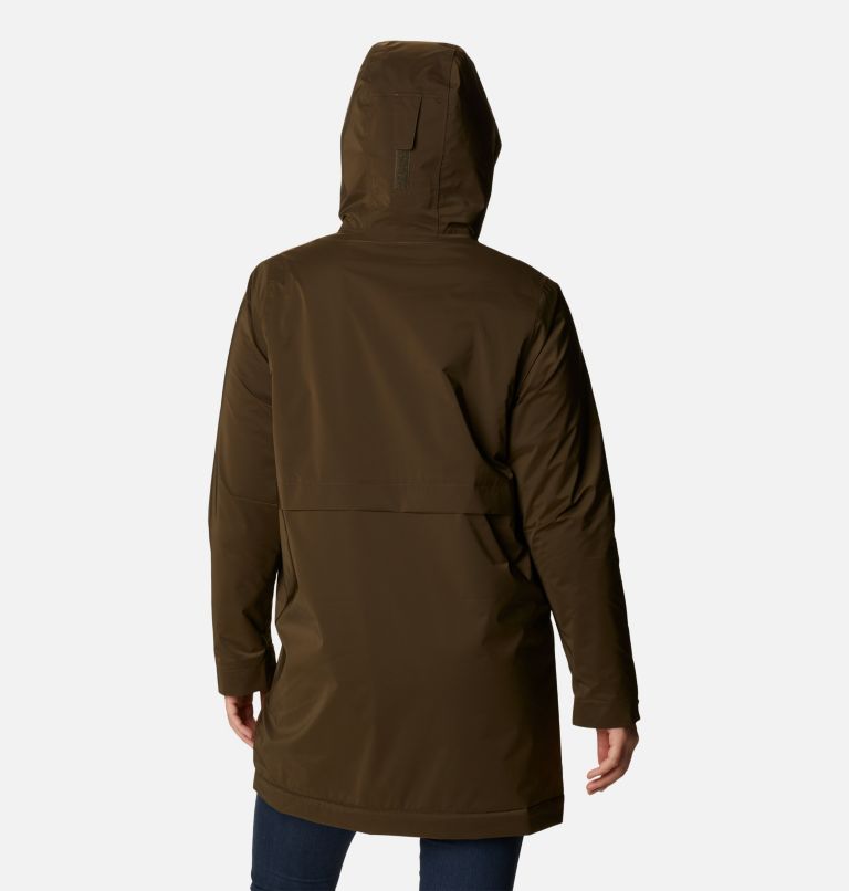 Thumbnail: Women's Clermont Lined Rain Jacket, Color: Olive Green, image 2