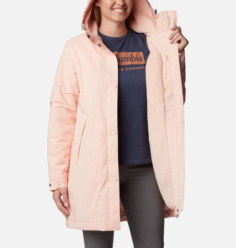 Thumbnail: Women's Clermont Lined Rain Jacket, Color: Peach Blossom, image 5