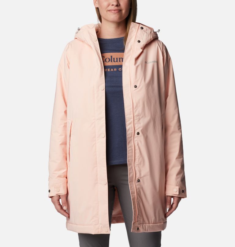 Thumbnail: Women's Clermont Lined Rain Jacket, Color: Peach Blossom, image 6