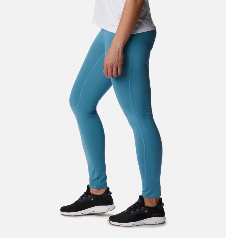 Women's Midweight Baselayer Tights, Color: Canyon Blue, image 3