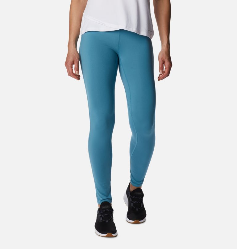 Women's Midweight Baselayer Tights, Color: Canyon Blue, image 1