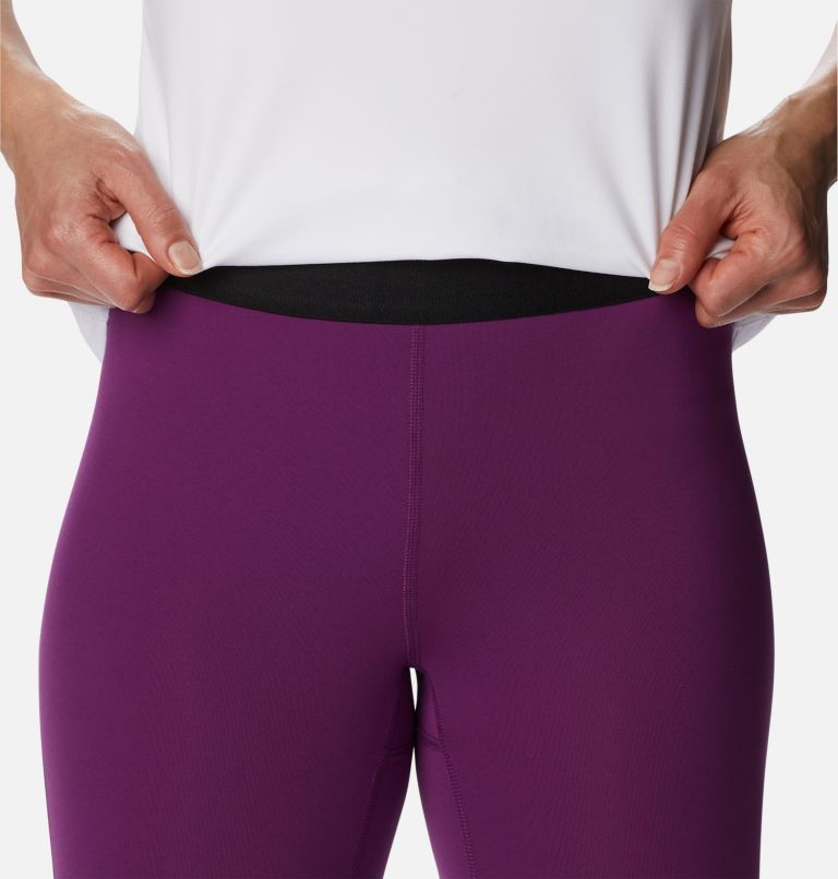 Women's Midweight Baselayer Tights, Color: Plum, image 4