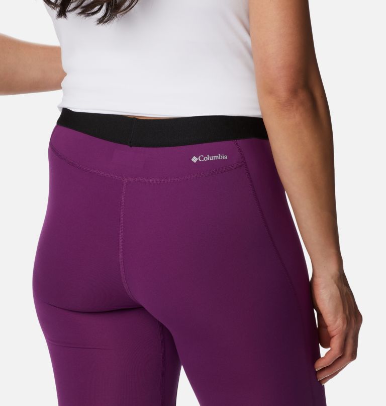 Women's Midweight Baselayer Tights, Color: Plum, image 5