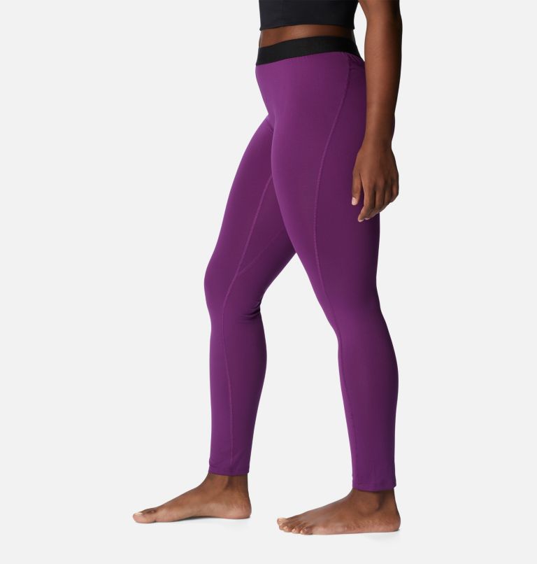 Thumbnail: Women's Midweight Baselayer Tights, Color: Plum, image 3