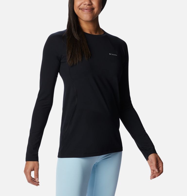 Thumbnail: Women's Midweight Baselayer Crew, Color: Black, image 5