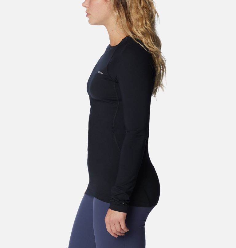 Thumbnail: Women's Midweight Long Sleeve Baselayer Shirt, Color: Black, image 3