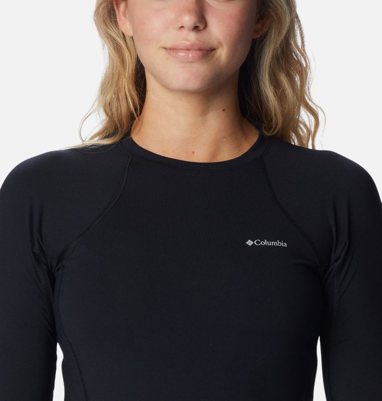 Women's Midweight Long Sleeve Baselayer Shirt, Color: Black, image 4